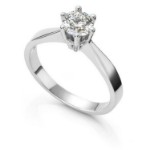 Forlovelsesring Margrete med Oval Lab Grown diamant i 0,50 ct og River (D) -VS1 - LAB1611650RVHV