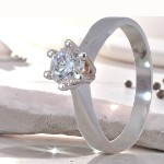 Diamantring forlovelsesring  Athene 0,50 ct River (E)-Si1 - 50329050