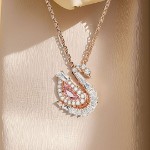Swarovski smykke Swan pendant Mixed cuts, Swan, Pink - 5732414