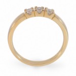 Forlovelsesring diamantring Iselin 3x0,10 ct TW-Si i gult gull - 85030100