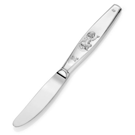 Barnekniv i sølv, til pike "Du som metter liten fugl" - 9707 Barnekniv i sølv, til pike "Du som metter liten fugl" - 9707