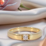 Forlovelsesring diamantring Iselin 1x0.10 ct TW-Si-85010100