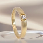 Forlovelsesring diamantring Iselin 1x0.10 ct TW-Si-85010100