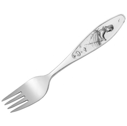 Ro ro til fiskeskjær Barnegaffel i sølv, til pike-9209 Ro ro til fiskeskjær Barnegaffel i sølv, til pike-9209