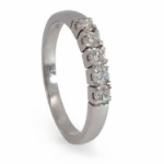 Forlovelsesring diamantring Iselin 5x0,07 ct TW-Si-8505070