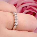 Forlovelsesring diamantring Iselin 5x0,07 ct TW-Si-8505070