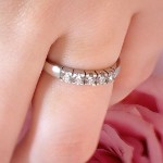 Forlovelsesring diamantring Iselin 5x0,07 ct TW-Si-8505070