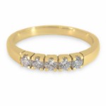 Forlovelsesring diamantring Iselin 5x0,07 ct TW-Si-85050700