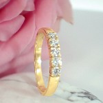 Forlovelsesring diamantring Iselin 5x0,07 ct TW-Si-85050700