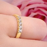 Forlovelsesring diamantring Iselin 5x0,07 ct TW-Si-85050700