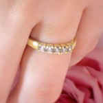 Forlovelsesring diamantring Iselin 5x0,07 ct TW-Si-85050700