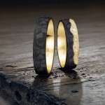 Gifteringer med carbon, diam. 0.153 ct, 5 mm. Carbon - 4981464