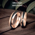 Gifteringer med carbon, diam. 0.040 ct, 6 mm. Carbon - 4981462