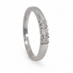Forlovelsesring diamantring Iselin 3x0,05 ct TW-Si-8503050
