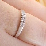 Forlovelsesring diamantring Iselin 3x0,05 ct TW-Si-8503050