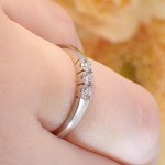 Forlovelsesring diamantring Iselin 3x0,05 ct TW-Si-8503050