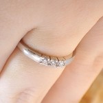 Forlovelsesring diamantring Iselin 3x0,05 ct TW-Si-8503050