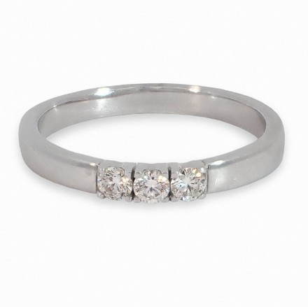 Iselin alliansering 585 / 14 karat hvitt gull med 0.05 ct. TW-Si - 8503070 Iselin alliansering 585 / 14 karat hvitt gull med 0.05 ct. TW-Si - 8503070