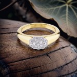 Swarovski ring Dextera ring Mixed cuts, White, Gold-tone plated - 5732854