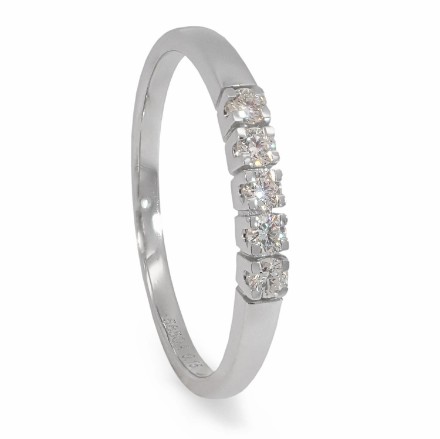 Iselin alliansering 585 / 14 karat hvitt gull med 0.15 ct. TW-Sl - 8505030 Iselin alliansering 585 / 14 karat hvitt gull med 0.15 ct. TW-Sl - 8505030