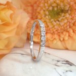 Iselin alliansering 585 / 14 karat hvitt gull med 0.15 ct. TW-Sl - 8505030