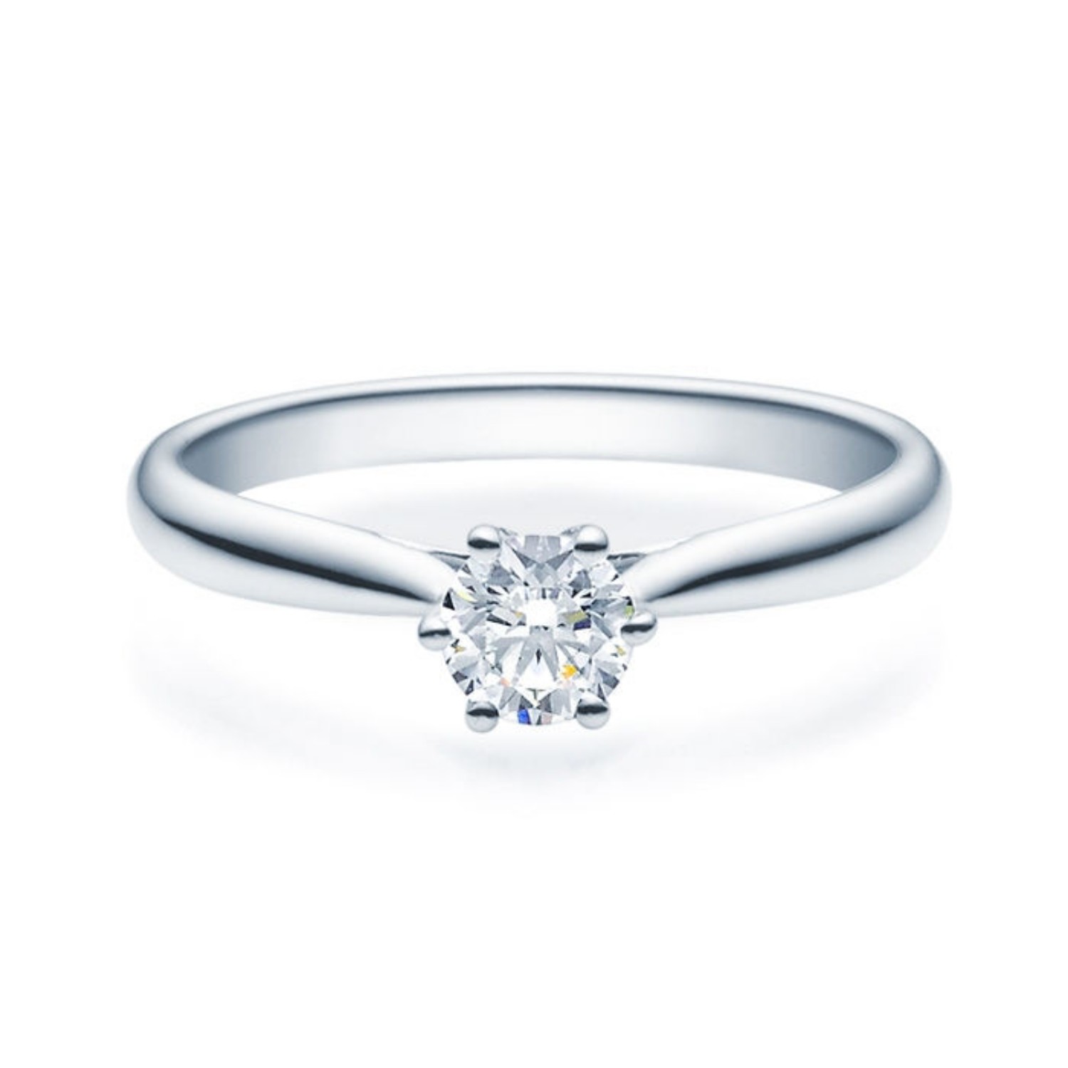 Diamantring forlovelsesring med 0,40 ct River (E)–VS2 i 14kt gull. Leticia - 18007040hv