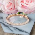 Swarovski armbånd Sublima bangle, Snow pavé, White, Rose gold-tone plated - 5688612