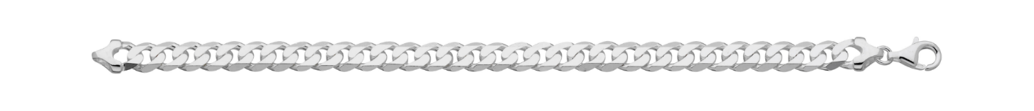 Panser herre armbånd i sølv, bredde 6.9 mm. Svedbom - 11-GL180-18