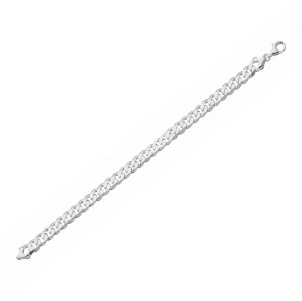 Panser herre armbånd i sølv, bredde 6.9 mm. Svedbom - 11-GL180-18 Panser herre armbånd i sølv, bredde 6.9 mm. Svedbom - 11-GL180-18