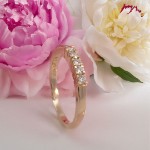 Iselin alliansering 585/14 karat gult gull med 5x0.03 ct TW-Si - 85050300