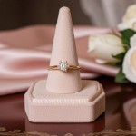 Forlovelsesring med Lab Grown diamant 0,40 ct D-VSi 14kt gult gull. Diona - 180010400LAB