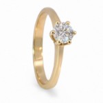 Forlovelsesring  med lab grown diamant 0,40 ct  River (E)  VS2. Diona -18001040LG-gg