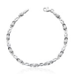 Armbånd i hvit gull 14kt, 19 cm - 16481