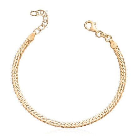 Armbånd rund panser i forgylt sølv, 18 cm - 3058621 Armbånd rund panser i forgylt sølv, 18 cm - 3058621