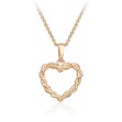Smykke hjerte i gult gull 14 kt - 27524