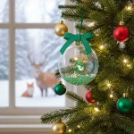 Swarovski figurer Holiday Cheers Dulcis Ball Ornament Green - 5688312