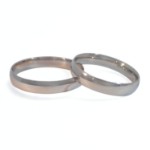 Giftering i hvitt gull 14kt, 4 mm. RUBIN modell 167 -1340