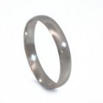 Giftering i hvitt gull 14kt, 4 mm. RUBIN modell 167 -1340