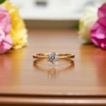 Diamantring forlovelsesring Frøya 0,30 ct River (E)-Si1 - 3106030