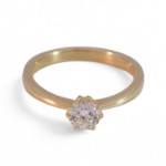 Diamantring forlovelsesring Frøya 0,50 ct River (D)-Si2 - 3106050