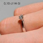 Diamantring forlovelsesring Sitara 0,10 ct W-SI - 222110