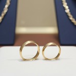 Giftering i gult gull 14kt, 4 mm. RUBIN modell 803 – 1440