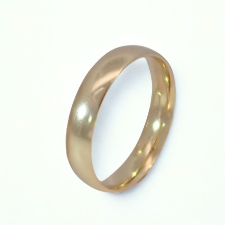 Vis detaljer for Giftering i gult gull 14kt, 4.5 mm, modell 167. RUBIN - 1245 Bilde av Giftering i gult gull 14kt, 4.5 mm, modell 167. RUBIN - 1245