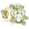 Swarovski Gema open ring Mixed cuts, Multicolored, Gold-tone plated - 5708028 Swarovski Gema open ring Mixed cuts, Multicolored, Gold-tone plated - 5708028