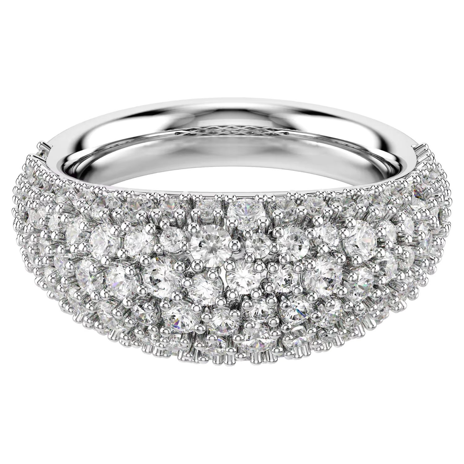 Swarovski Sublima ring White, Rhodium plated - 5737597