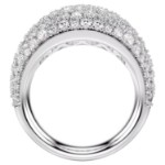 Swarovski Sublima ring White, Rhodium plated - 5737597