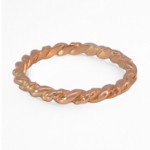 Gullring i 14 kt rosé gull, tvinnet - coc5011120