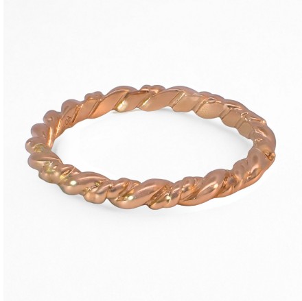 Gullring i 14 kt rosé gull, tvinnet - coc5011120 Gullring i 14 kt rosé gull, tvinnet - coc5011120