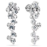 Swarovski Constella drop earrings Mixed cuts, White, Rhodium plated - 5732252
