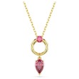 Swarovski smykke Mesmera pendant Mixed cuts, Red, Gold-tone plated - 5732487